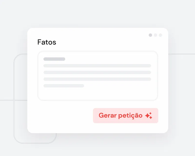 Você descreve os fatos do documento jurídico desejado
